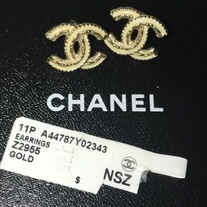 Authentic CC logo earrings